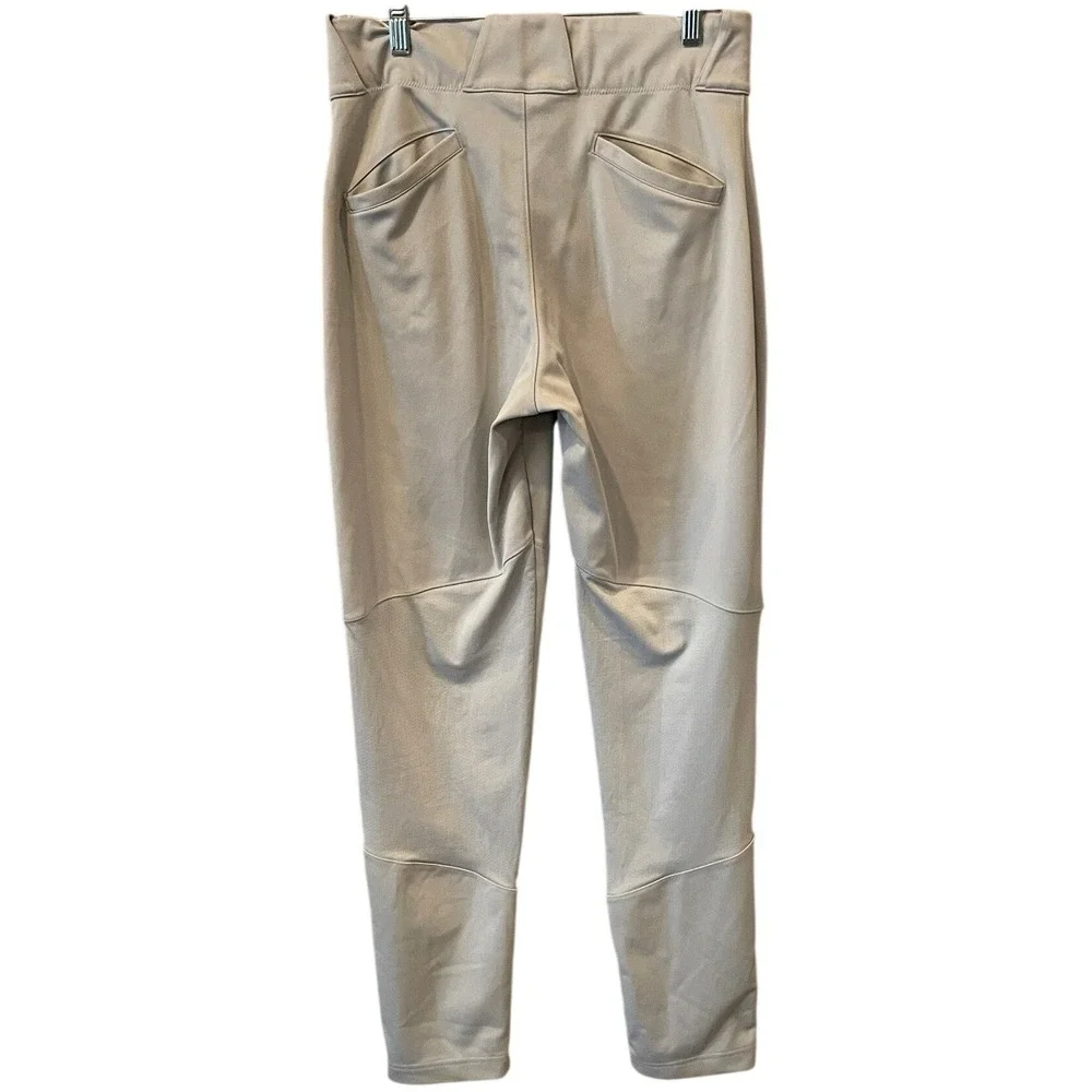 Nike Team Engineered Mens Baseball Pants Gray Size Small Reinforced Knee